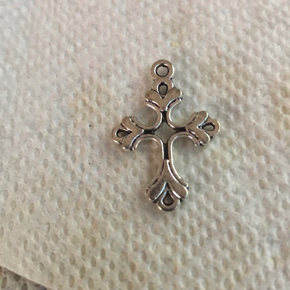 Celtic style silver cross